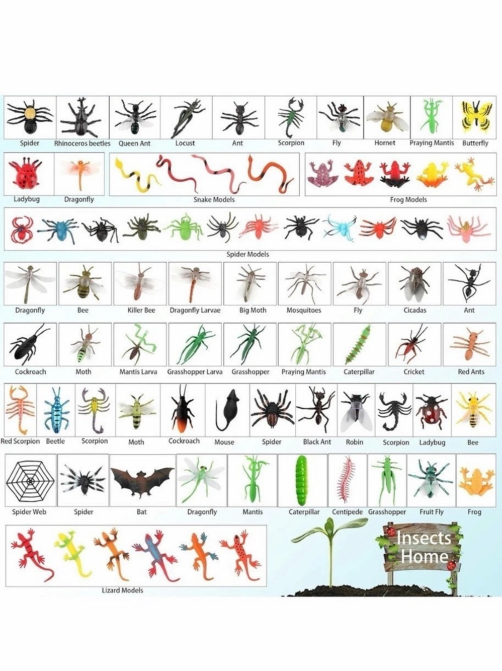 Multicolor Insect Toy Figures - Picture 4 of 7